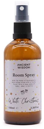 Weihnachtsduftspray für Zuhause und Kissen, 100 ml (Weihnachtsweiß)