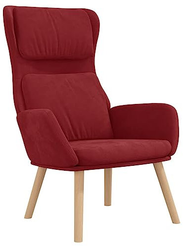 vidaXL Relaxsessel Weinrot Samt