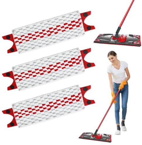3 Pezzi per Vileda Mocio Revolution Ricambio Kit, per Straccio Pavimenti Vileda Ultramax/UltraMax Plus Ricarica, per Pavimento del Il Lavaggio Sporco