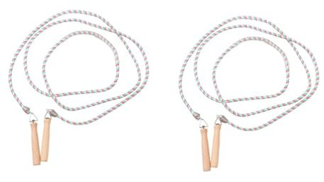 2St Springseil fitness geräte sportovní a outdoorové oblečení fittness geräte jump rope Sportzubehör für Kinder Sportspielzeug für Kinder Fitness-Sprungseil Weben Fitnessgeräte