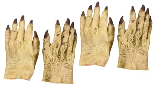 GALPADA 4 Stück Vinyl-Handschuhe halloween horror kostüme horror kostüme halloween Grusel Halloween-Schnitter Nagelzubehör Latex handschuhe Club kniffliger Handschuh Horror-Vinyl-Handschuh