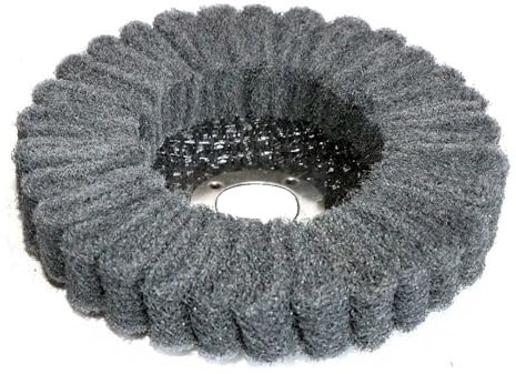 MiJunHD 4inch 100mm Nylon Fiber Flap Disc, Gray 800 Grit Abrasive Buffing Sanding Wheel Grinding Scouring Pad for Angle Grinder Polishing Tool (Bore diameter:16mm,1Piece)