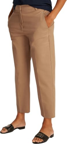 Tommy Hilfiger Damen Chino Hose Md Core Slim Straight Pant Slim Fit