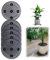 6 PièCes Porte Plante A Roulettes Support Pot De Fleur ExtéRieur, ÉTagèRe Pour Plantes Interieur Porte Plante Exterieur Interieur, AméLiore Le Drainage, ProtèGe Les Sols Contre Les Rayures (30cm)