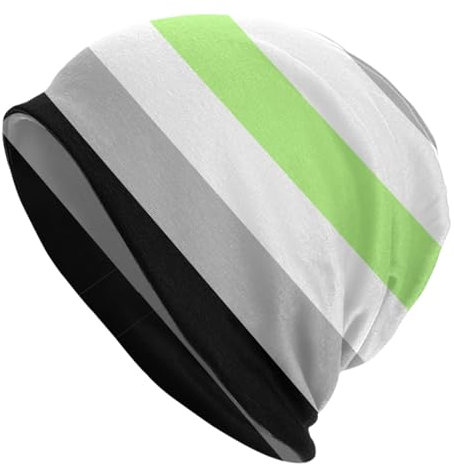 Totenkopfmütze mit LGBT-Pride-Flagge, Beanie-Mütze für Männer und Frauen, weiche, leichte Schlafmütze, Chemo-Mütze, warme Hip-Hop-Mütze für den Winter