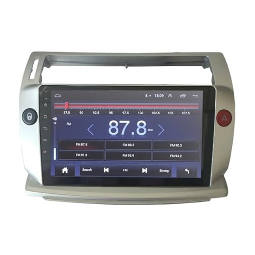 XÉBRAD Autoradio Android 9.1 2G + 32G, for Citroën, C4 C-Triomphe C-Quatre 2004-2009 Lecteur DVD de Voiture Accessoire de Voiture Multimédia 4G Lecteur de Voiture à écran Tactile(4G 2G 32G)