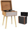 Audizio Fremont Retro Record Player with Legs, Turntable on Stand, Vinyl Case, Bluetooth, USB Vinyl-to-PC Recording, Built-in Speakers for Home Audio