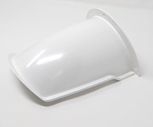 Security camera rain cover housing, sun shade, wind shield. Added weatherproofing for all types of bullet, dome and battery CCTV cameras. White.