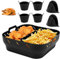 Silicone Air Fryer Liner Set with Divider, Compatible with C-osori 5.5L, N-inja Speedi 5.7L, T-efal 6.5L etc., Air Fryer Accessories, Including Mitts and Muffin Cases/Egg Moulds