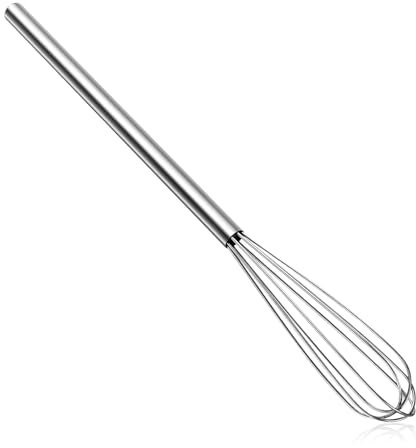 Schneebesen Klein, Mini Schneebesen, 26.5cm Handbuch Schneebesen, Robuster Rührbesen, Edelstahl Qualität Whisk Schneebesen, für Kann Teig Rühren, Eiweiß Schlagen, Butter Rühren, Sahne Schlagen