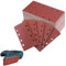 Juego de 50 papel de lija de 93 x 185 mm, grano 40/60/80/120/240, 8 agujeros, lijadora rectangular, accesorios con cierre de velcro, lijadora orbital, lijadora orbital, papel de lija para madera