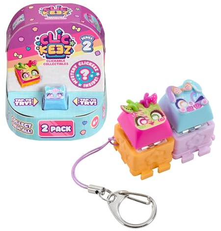 Bizak Clickeez Twin Serie 2, Pack 2 Teclas coleccionables con Llavero, más de 70 nuevos Modelos, Conecta, intercambia y Personaliza, a Partir de 6 años (64554109)