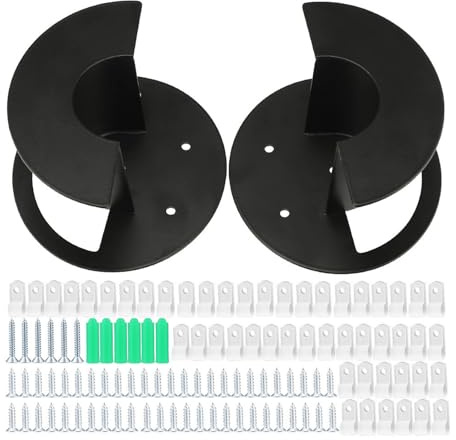 DEKKRYNFV Heavy Duty Steel Cable Holder Organizers For Ethernet Cables Management Systems Easy Installation On Multiple Surfaces Steel Ethernet Cable Holder