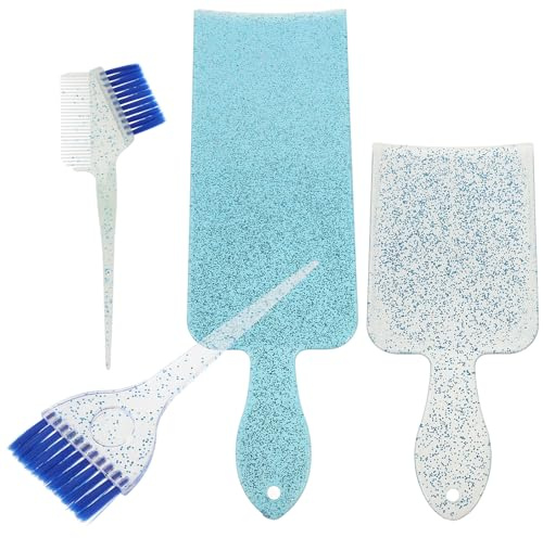 VINTORKY Haarfärbe Satz mit Strähnenkamm und Pinsel aus Kunststoff Professionelle Werkzeuge für Farbabgabe und Salon Haarfärbung zu Hause