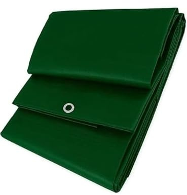 Toldo Reforzado Impermeable, Lona Multiusos con Ojales, 90 Gramos, Multicolor (Verde, 3X4)