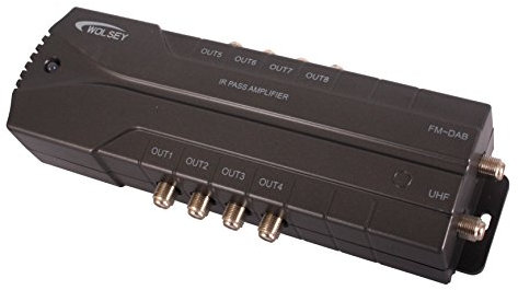 Wolsey 8 Way LTE IR Pass Distribution Amplifier - Black, 334024-LTE