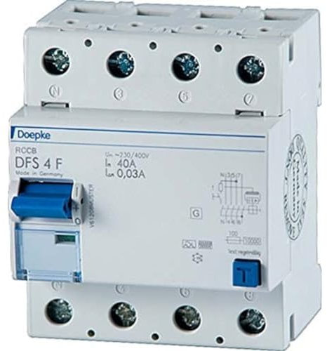 Doepke Fehlerstromschutzschalter Flink F 4-polig 40A 0,03A 400V DFS4 040-4/0,03-F 09134820
