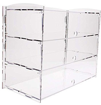 display4top Acrylic Display Pastry Cabinet Cakes Donuts Cupcakes Pastries (3 Tier)