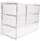 display4top Acrylic Display Pastry Cabinet Cakes Donuts Cupcakes Pastries (3 Tier)