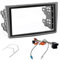 Sound-way Double DIN Car Radio Installation Kit 2 DIN with brackets, ISO Cable Connector, Disassembly Keys, Antenna Adapter compatible with Opel Astra H, Corsa D, Zafira B