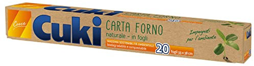 Cuki Carta Forno Naturale, 33 x 38cm, 20 Fogli