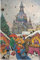 Adventskalender Karten 5 Stück Karten Dresden Frauenkirche Weihnachten Grußkarten Goldprägung Adventkarte Kunstkarte Retro Nostalgie Vintage