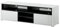 Selsey Mario – TV-Lowboard/TV-Schrank in Weiß/Schwarz mit Hochglanzfronten Stehend Modern 137cm