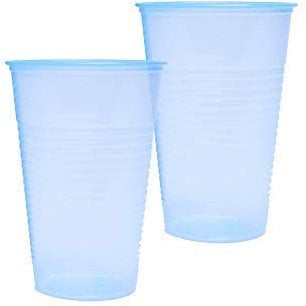 We Can Source It Ltd - Blue Plastic Disposable Water Cups 7oz – Lightweight Drinking Cups for Water Coolers, Events – Ideal for Offices, Parties, Cafes – Convenient and Easy to Use - Pack of 2000