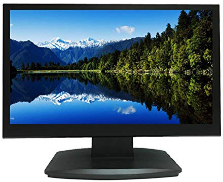 23.6 Inch Analog HD 16:9 Professional LED Security Monitor Work with HD-TVI, AHD, CVI & CVBS 1x HDMI & 2X BNC Inputs for CCTV DVR Home Office Surveillance System