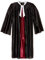 Bristol Novelty AC223X Richterrobe, Kostüm, Herren, schwarz, rot, Größe XL Halloween