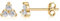 Gold Ohrstecker Sterling Silber Hypoallergene kleine simulierte Diamant Ohrringe zierliche Dreieck Ohrstecker Zirkonia Ohrring Geschenke für Frauen