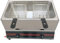 Deep Fryer Gas Fritteuse 22L Doppel-Zylinder-große Kapazitäts-Friteuse Edelstahl Material Infrarot-Heizung-Brenner