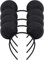 HENBRANDT A 4 Pieces of Black Mickey Mouse Ears for Adults/Children Fancy Dress Costume Head Band Accessory Party Decoration Gift - Set of 4