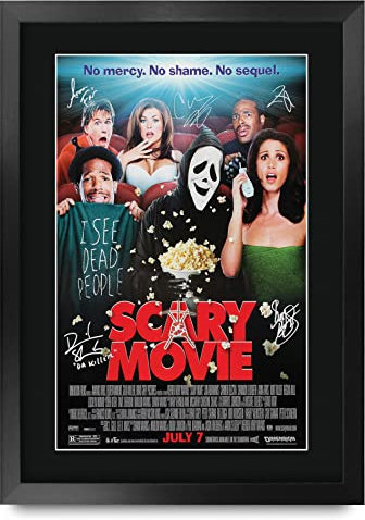 HWC Trading FR A3 Scary Movie Geschenke Geduckter Poster Signiertes Autogramm Foto für Fans von Film Memorabilien - A3 Framed