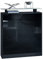 Vladon Schuhschrank Fiesta, Schwarz matt/Schwarz Hochglanz - Schuhkipper für 16 Paar Schuhe (89 x 104 x 23 cm)