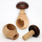 Generic PNL Holz Nussknacker für Kinder - Nussknacker Pilz | 1 Stück Nußknacker Holz Pilz zum drehen | Pilzknacker Natur zum Schrauben | perfekt als Ostern Deko | Holz Nussknacker drehen | Holz Pilze