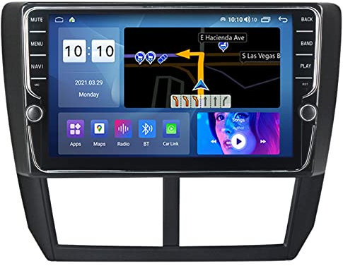 ERPENG Android 11 GPS Navi Navigationsgerät für Auto Doppel Din 8 inch FM Radio Navigator Satellite Navigator Für Subaru Forester 3 SH 2007-2013 Unterstützung/Lenkradsteuerung/WiFi