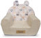 Flumi Kindersessel – Personalisierte Schaum Babysessel - Kindersitz fur Kinderzimmer Spielzimmer – Sessel mit Gravur Kindername (BEIGE+BÄREN)
