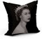 Fabulous Kissen Kissen mit Kissenbezug 40x40 cm Queen Elizabeth II Königin von England Schwarz-Weiß Vintage
