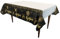 Losuya Happy New Year Tischdecke Kunststoff Einweg Schwarz Gold Silvester Party Tischdecken Dekoration Supplies