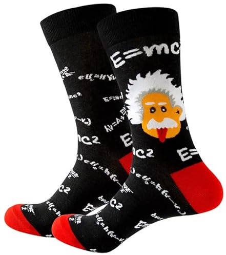 Chaussettes Drôles et Fantaisie en Coton pour Homme, Femme, Garçons et Filles - Motifs Mathématiques pour Étudiants - Cadeau Rigolo pour Noël