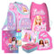Barbie Mattel Schulranzen 8 Teile Set Ranzen Tornister mit Sticker-von-Kids4shop Tasche Federmappe Puppen Motiv
