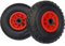 CILVANI Set da 2 ruote pneumatiche 3.00-4, con cuscinetti boccola 2PR, dimensioni 260 x 85 mm, ricambio per carretto e carriola