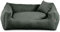 Gutekissen® Hundebett aus weichem Material, gefüllt mit Polyurethanschaumstoff, Geripptes Material, schmutzabweisend, Farb- und Größenwahl, inklusive kleines Kissen. (S - 65x55, Grün)