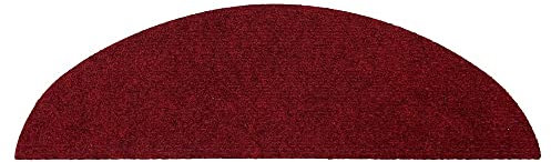 IVOL Lot de 15 tapis d'escalier 20 x 56 cm (rouge)
