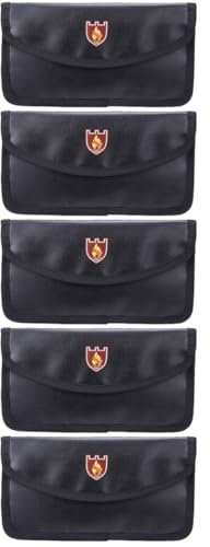 STOBOK 5st Feuerfeste Aktentasche Reißverschlusstasche Binder Dokumentieren Datei Feuerfeste Tasche Aktenschrank Mit Schloss Glasfasergewebe Aus Flüssigem Silikon Sicherheitstasche Handy