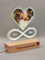 SBUGATTA |Lampada Personalizzata Con Foto |Idea Regalo Per lei e Lui |Regalo Festa della Mamma |idea Regalo San Valentino |Regalo Anniversario |Idea Regalo Natale |Regalo Matrimonio(Cuore-Infinito)