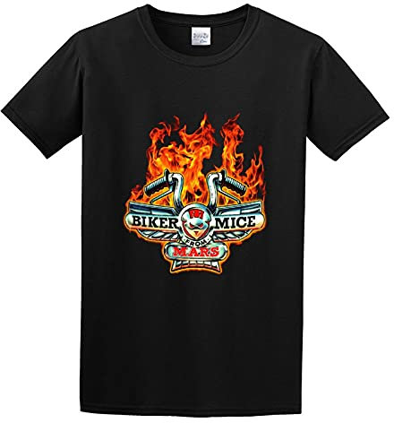 Biker Mice from Mars T-Shirt Cotton Men Summer Fashion Black Tee L