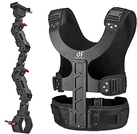 DF DIFITALFOTO THANOS HUIOP THANOS Gimbal Stabilizer Supporting System with Dual-Spring Arm + Load Vest Compatible with Ronin-S/Series/Feiyu AK Series/Moza Series Single Handle Gimbal