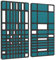 platino24 „MANHATTAN“ 2er-Set Akustik-Objekt/Wandpaneele für optimale Raumakustik/INNOVATIVES DESIGN / 100 x 100cm